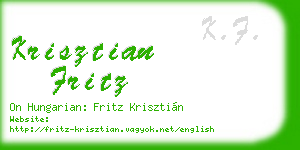 krisztian fritz business card